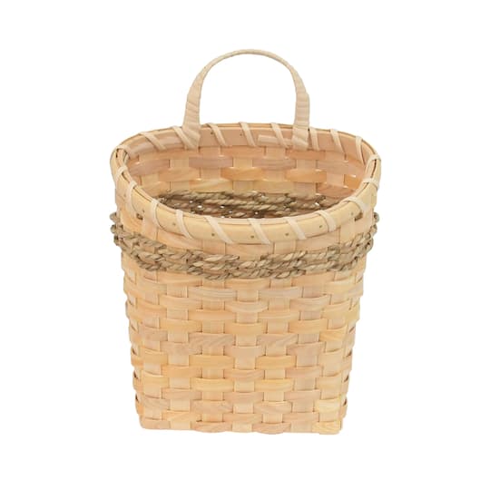 Woven Hanging Wall Basket with Twisted Seagrass Accent by Ashland